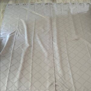 Elegant Cream Patterned Curtain